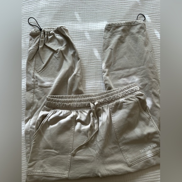 Talentless Men's Carpenter Sweatpants - Cream/ Cement - Picture 5 of 8